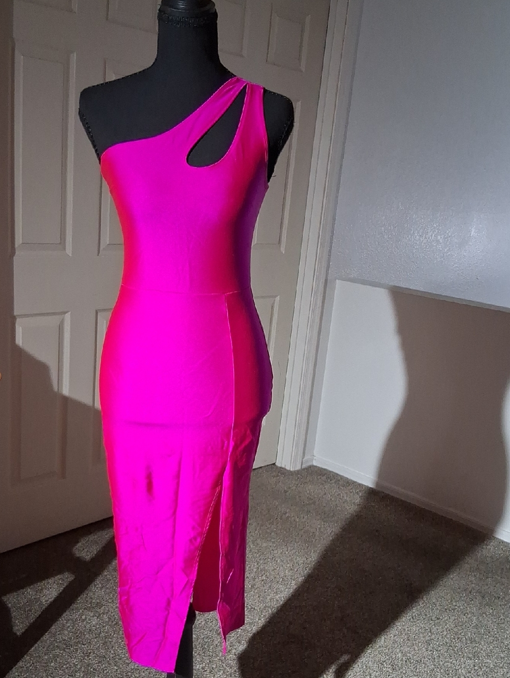 Timing Vibrant Pink Bodycon Dress
